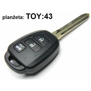 Toyota  3  tlačidlový kľúč...